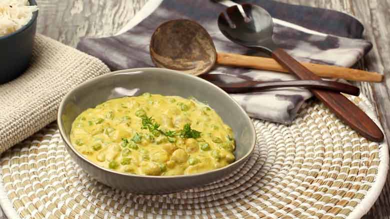 Mushroom Matar Malai 