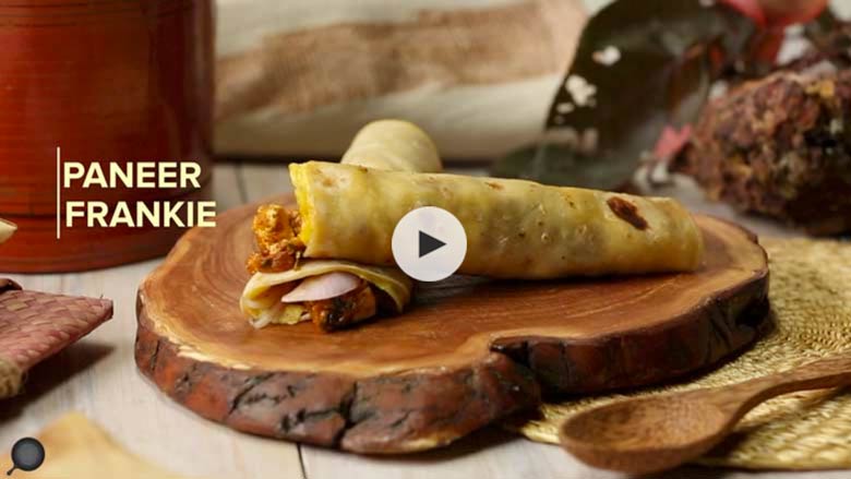 Paneer Frankie Recipe