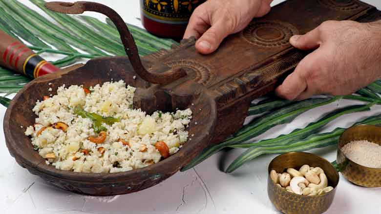 Serve immediately while hot - Vrat ke Chawal - Samak Rice recipe for fast