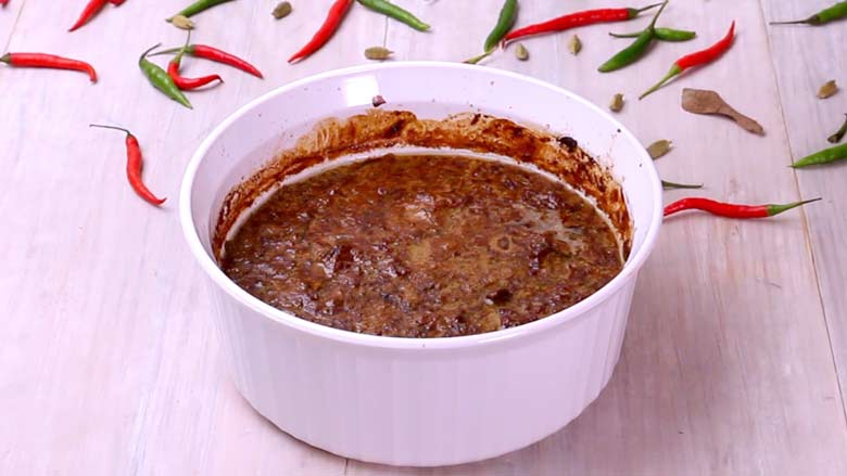 Bake in a preheated oven at 250 degrees celsius for 60 to 75 minutes till the chicken is tender - Dum ka Murgh Recipe