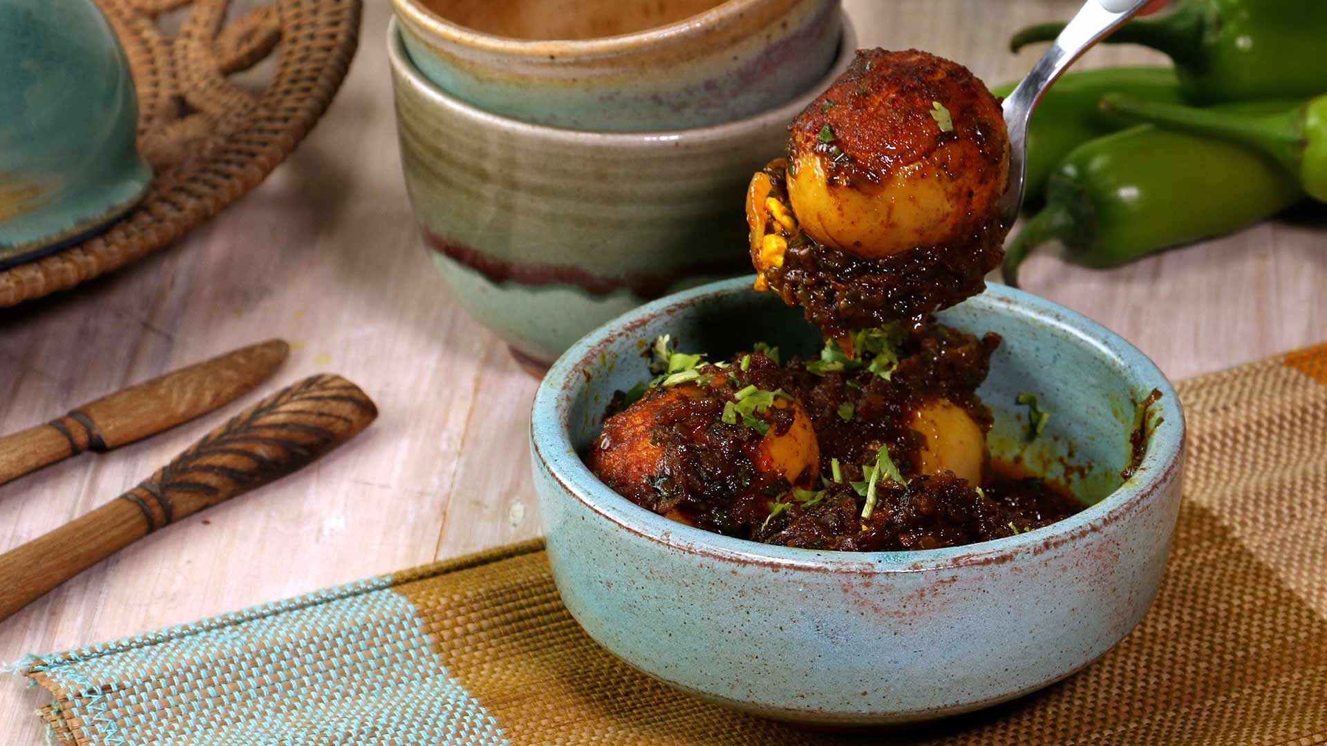 Kerala Masala Eggs Recipe Spicy Breakfast Cooking Kerala Cuisine