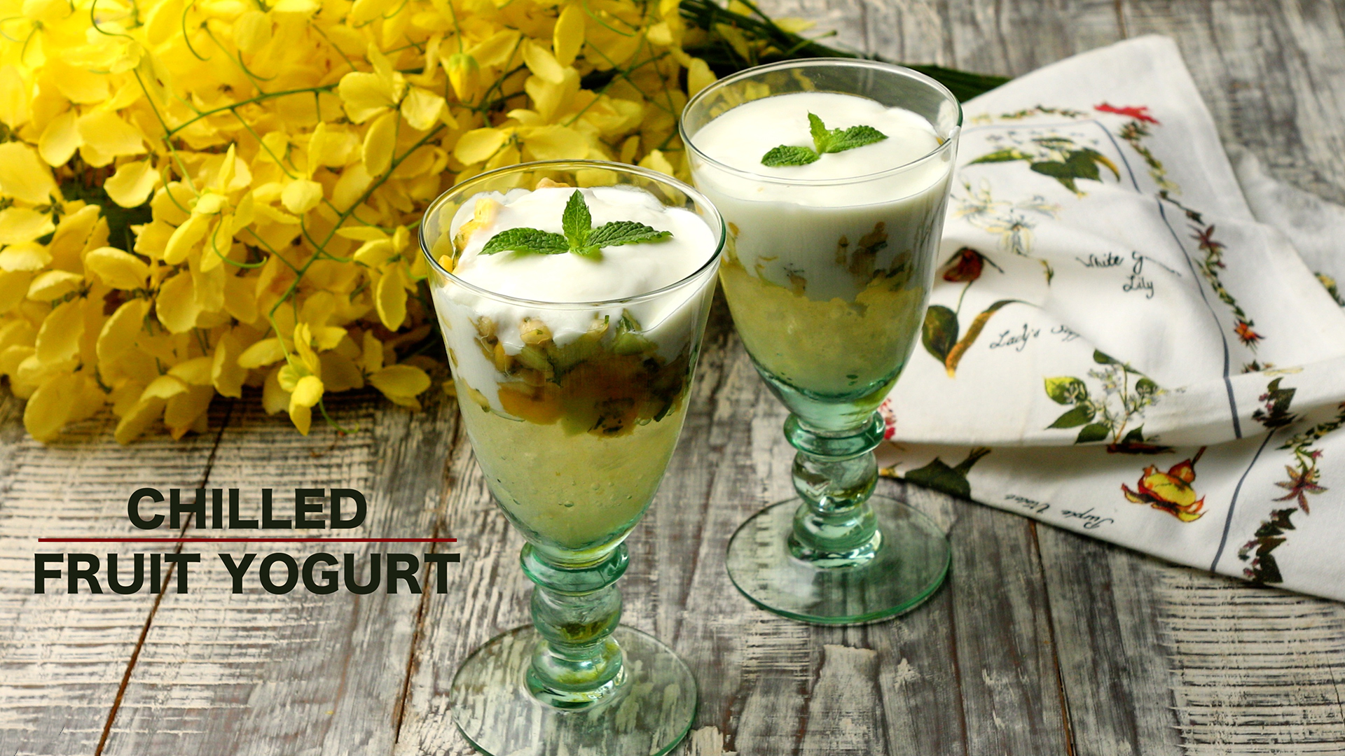 Chilled Fruit Yogurt Recipe | Healthy and Easy - Yummefy Recipes