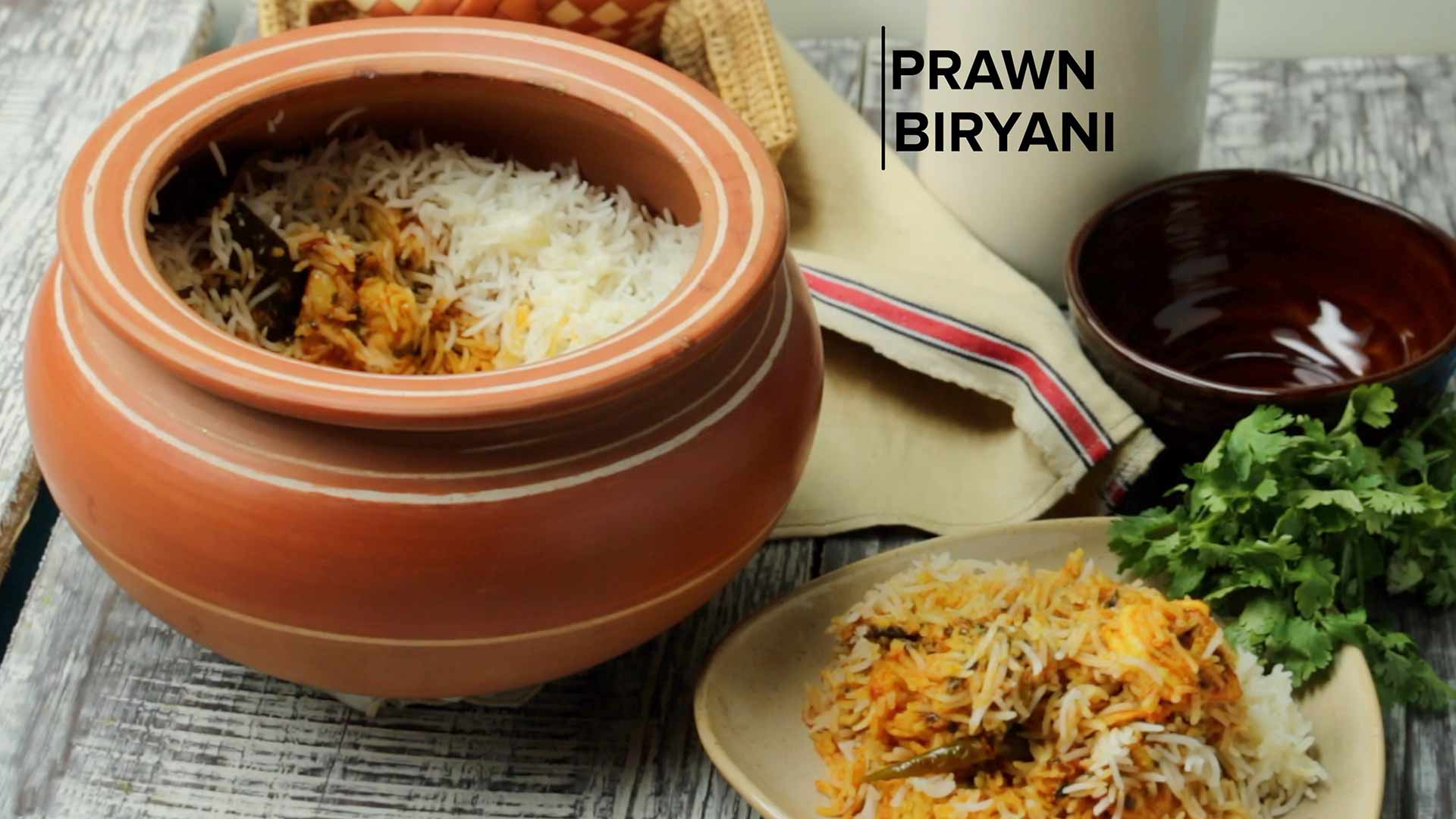 Prawn Biryani Recipe | Prawn Dum Biryani | Jhinga Biryani Step by Step