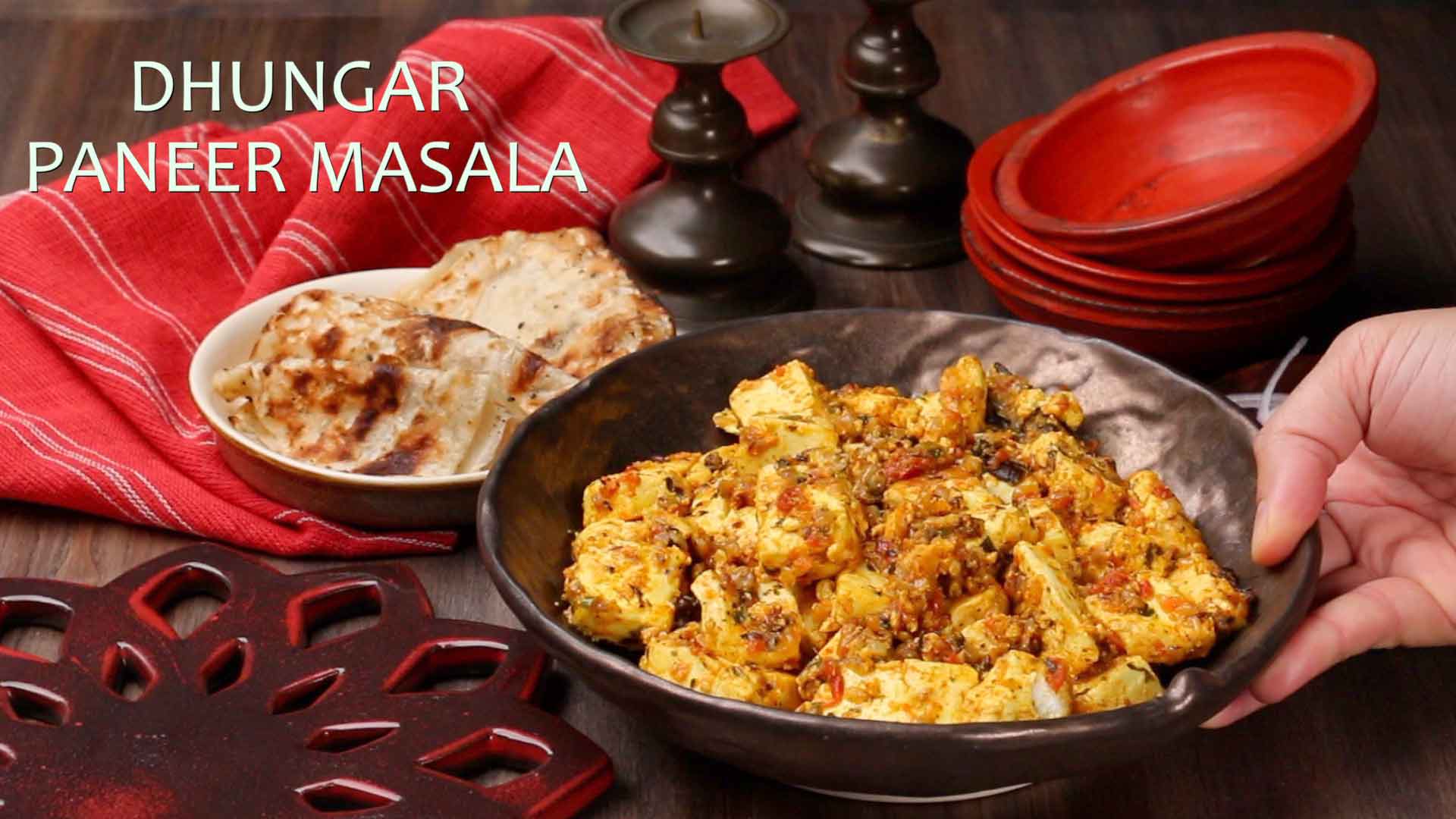 Dhungar Paneer Masala Recipe | Paneer Angara