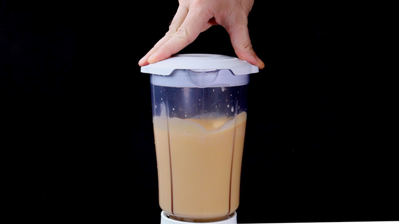 Check consistency of lassi and add up to ½ cup water to thin it down if needed. Blend again briefly - Mango Lassi Recipe