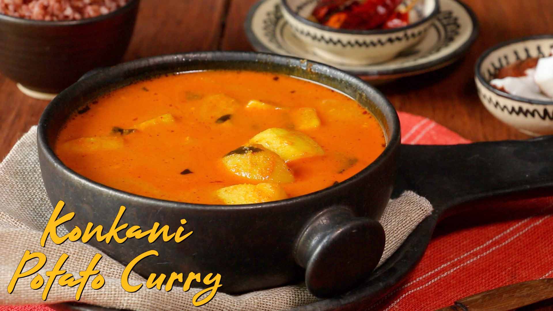 Konkani Potato Curry | How to make Konkani Style Aloo Curry