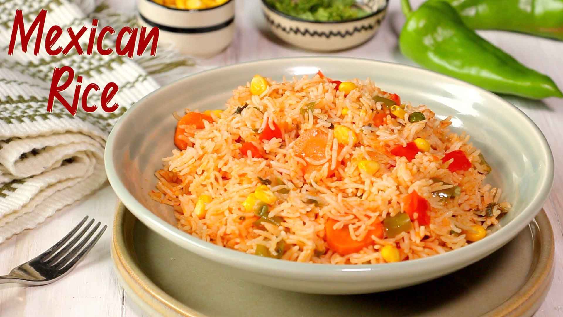 Mexican Rice Recipe | Arroz A La Mexicana | Quick Rice Recipes