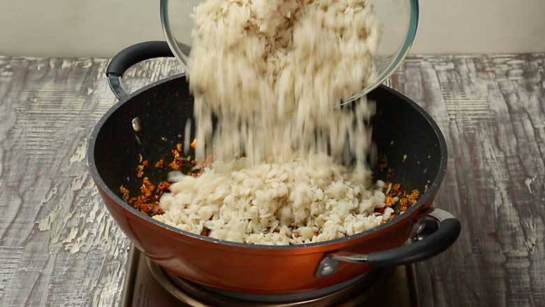 Tip in poha already mixed with salt and sugar - Indori Poha Recipe
