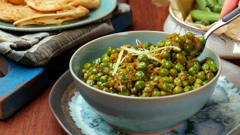 Green Peas Masala Recipe - How to make delicious Green Peas Vegetable