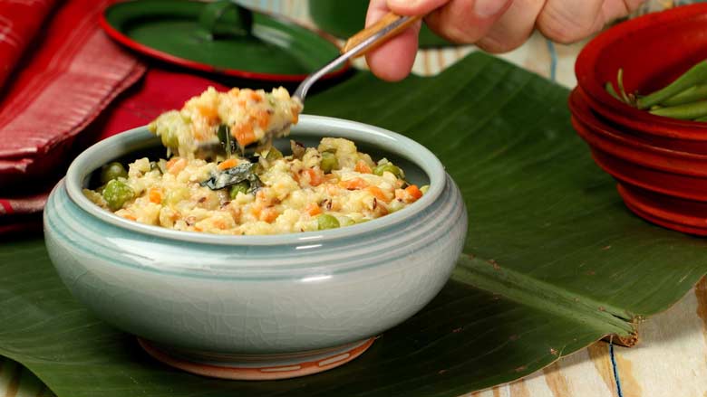 Mixed Veg Kootu is a simple, healthy, and delicious homestyle dish of mixed seasonal vegetables with lentils, tempered with spices - Mixed Vegetable Kootu recipe