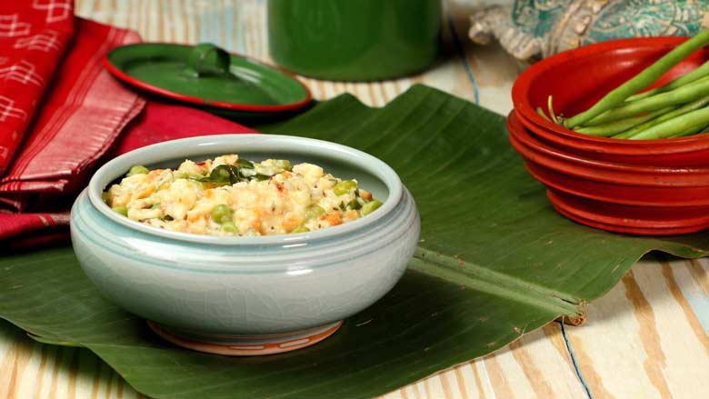 Mixed veg kootu is nutritious and protein-rich. It is a delicious way to incorporate more vegetables into one’s diet and for getting children to eat more veggies - Mixed Vegetable Kootu Recipe