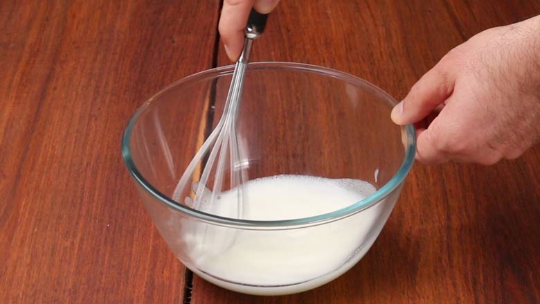 Whisk egg whites well till they fluff up - Indian Masala Omelette Recipe