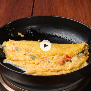 Masala Cheese Omelette Recipe