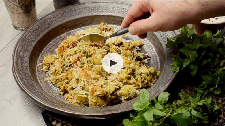 Aloo Chutney Pulao Recipe