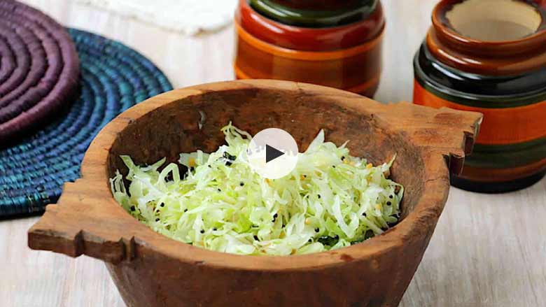 Cabbage Poriyal Recipe