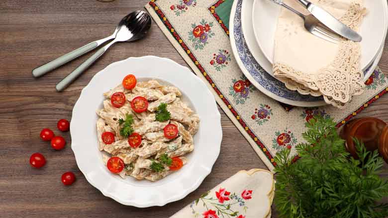 White Sauce Pasta with Cheese recipe | White Sauce Pasta without Flour