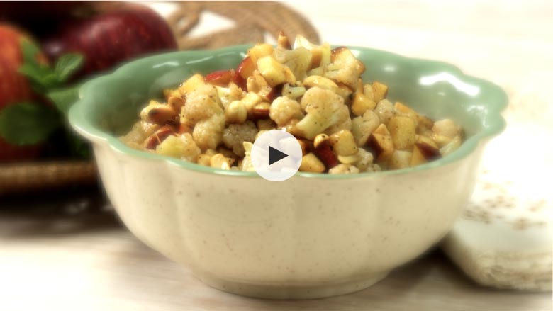 Apple Cauliflower and Peanut Salad Recipe