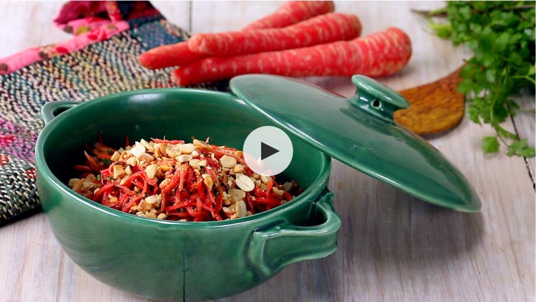 Spicy Konkani Carrot Salad Recipe
