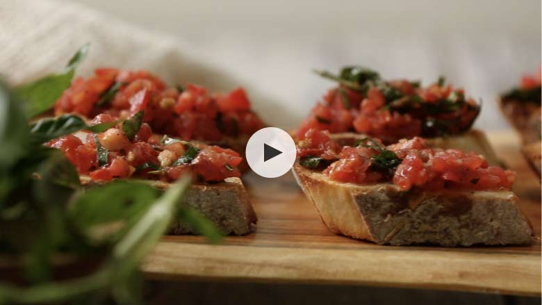 Tomato and Basil Bruschetta Recipe
