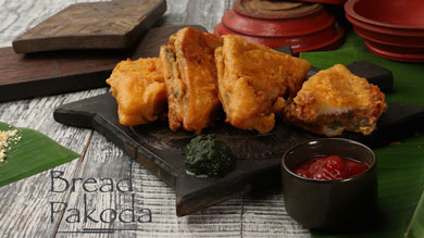Bread Pakoda Recipe Video | How to Make Tasty Bread Pakodas