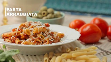 Pasta Arrabbiata | Spicy Red Sauce Pasta | Easy Tomato Pasta