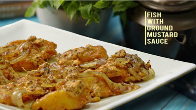 Fish with Ground Mustard Sauce | Easy Fish Recipe