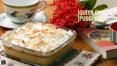 Queen of Puddings | How to make delicious Bread Pudding | Easy Dessert Recipe