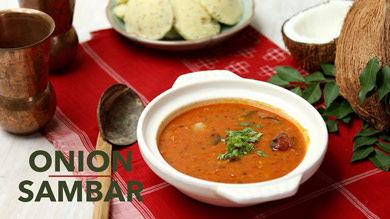 Onion Sambar Recipe | Hotel Style Onion Sambar | Vengaya Sambar