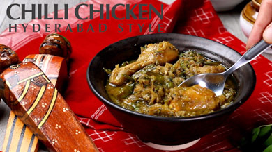 Chilli Chicken Hyderabad Style Recipe | How to Make the Best Hyderabadi Green Chicken at home