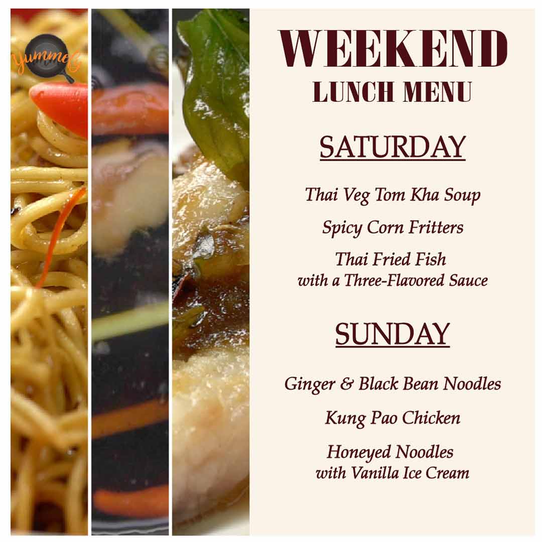 Pan Asian Weekend Lunch Menu | Yummefy
