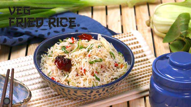 Veg Fried Rice Recipe | Restaurant Style Vegetable Fried Rice | Easy Chinese Cooking