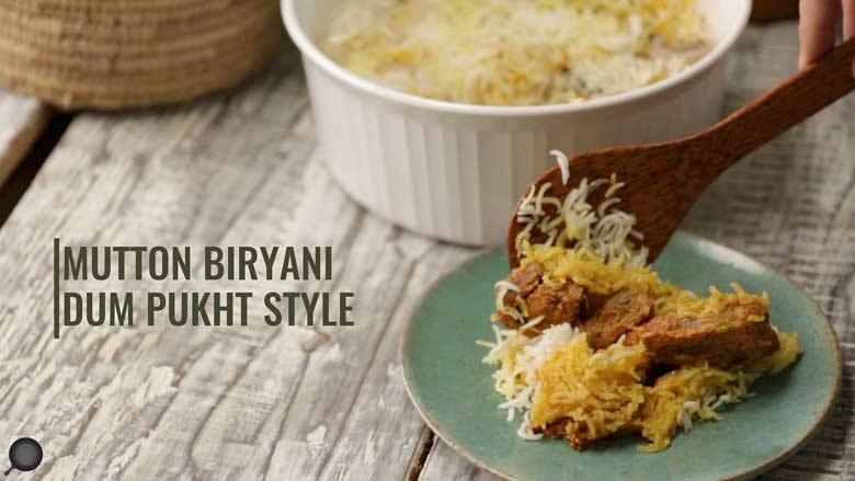 Mutton Biryani Dum Pukht Style | Mutton Biryani Recipe | How to make Mutton Biryani
