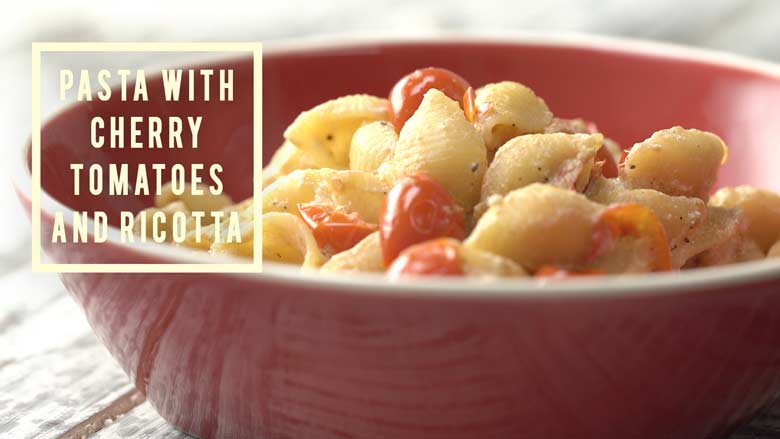 Easy Pasta with Cherry Tomatoes | Quick Vegetarian Cooking Step by Step