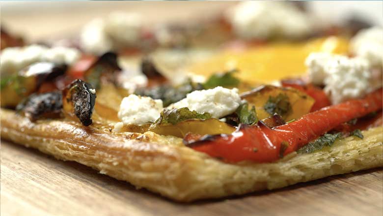 Yummy Lebanese Veggie Puff Pastry Squares