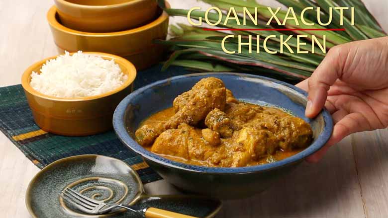 Goan Chicken Xacuti Recipe | How to make Chicken Xacuti Goan Style