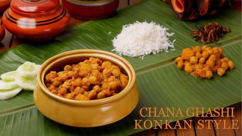Chana Ghashi Recipe | Konkani Chana Ghashi | Chickpea Curry