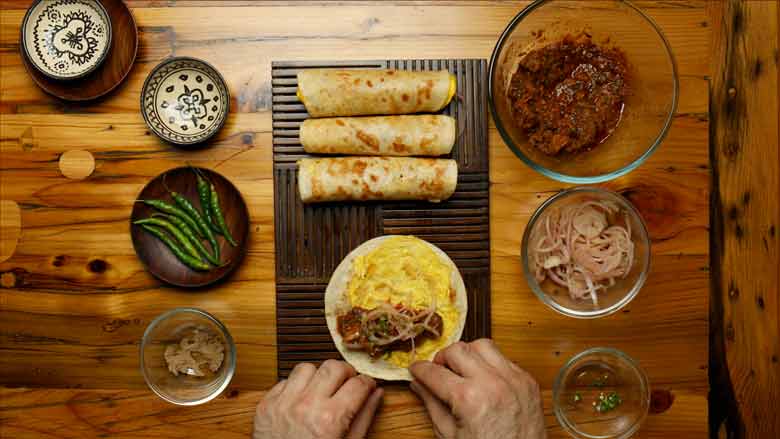 Mutton Frankie Recipe