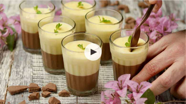 Vanilla and Chocolate Pudding Recipe